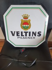 Veltins Pilsener Bier Emaileschild /Lampe Bierreklame  Selten RAR