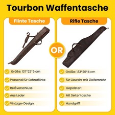 TOURBON Leder Gewehrkoffer