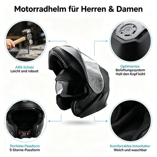 Klapphelm rollerhelm - klapphelm,