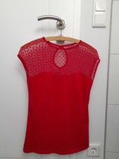 Rock Steady Shirt Top Rockabilly rot Herzen Gr. L Mesh