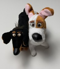 THE SECRET LIFE of PETS, Plüschfigur, 2 Stück, Hund, MAX + BUDDY, Neuwertig