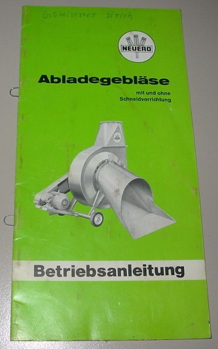 Betriebsanleitung neuero - betriebsanleitung,