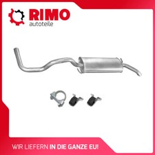 VW Polo 1.4 44kW (1995-2001) Endschalldämpfer Mit Montagesatz Auspuff