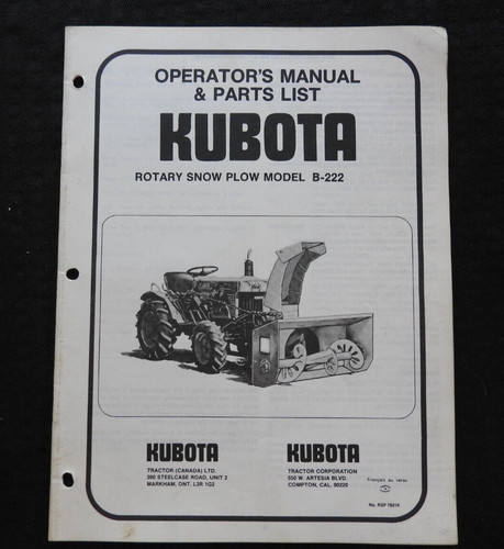 Kubota serie traktor - traktor, b-222