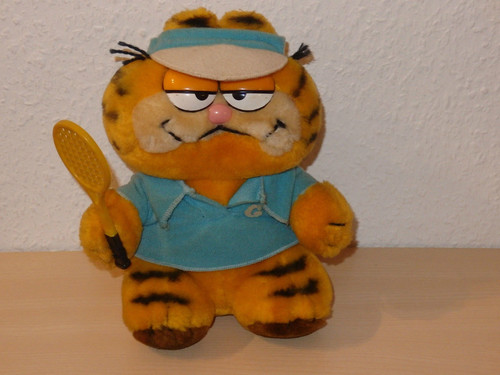 ältere garfield plüschfigur - garfield,
