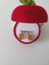 Elegante Citrin Ohringe K&L