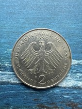 Franz Joseph Strauß 2 Deutsche Mark 1990 F Gedenkmünze.