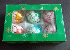 Weihnachten  Christbaumkugeln  6 alte Weihnachtskugeln  Glas  gebraucht