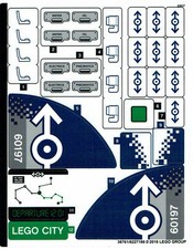 LEGO® City Eisenbahn Aufkleber Sticker für 60197 Personenzug Eisenbahn NEU