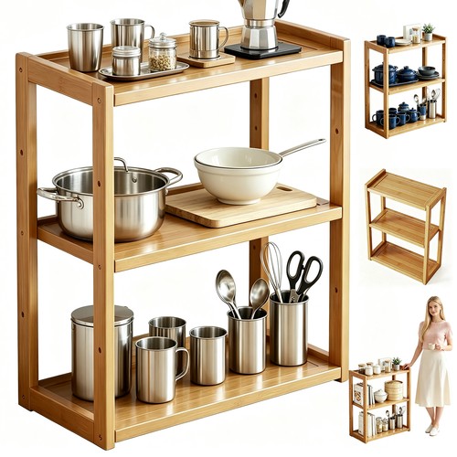 Bambus standregal holzregal - bambus-standregal,
