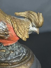 Antike Bronze Statue Fasan