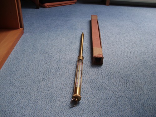 Messing-Bodenthermometer