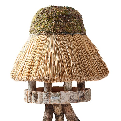 Futterhäuschen reetdach 65cm - futterhäuschen,