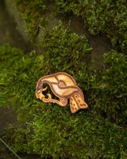 Raubvogel Brosche Bronze