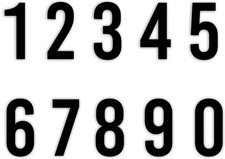 Selbstklebende Zahlen Aufkleber Auto Briefkasten Tür Hausnummer Mülltonne