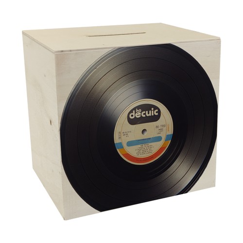 Schallplatte retro spardose - schallplatte,