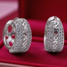 Luxuriöse Damen 14K Weißgold