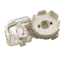 G13 Aufsteckfassung mit Starterfassung Transparent für T8 Leuchtstofflampen 2A