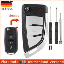 Umbau 3 Tasten Ersatz Klappschlüssel Gehäuse Für VW Golf T5 T6 Tiguan Skoda Seat