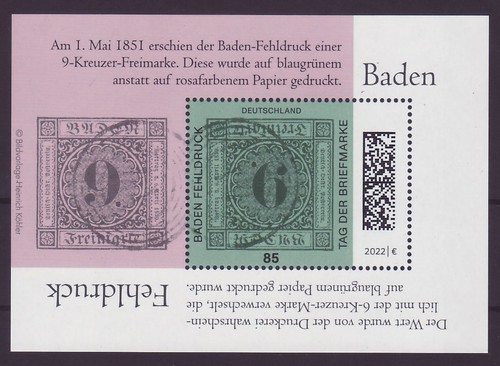 Bund 2022 tag briefmarke - bund, d.