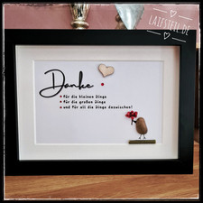 Steinbilder 🪻 DANKE sagen,  handgefertigt, personalisierbares Geschenk, Unikat!