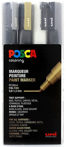 Posca color marker set - marker, pc