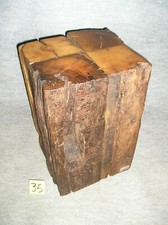 Kubus Antikeiche Nachttisch