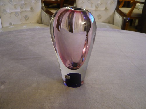 Vase glas bohemia sehr - vase,