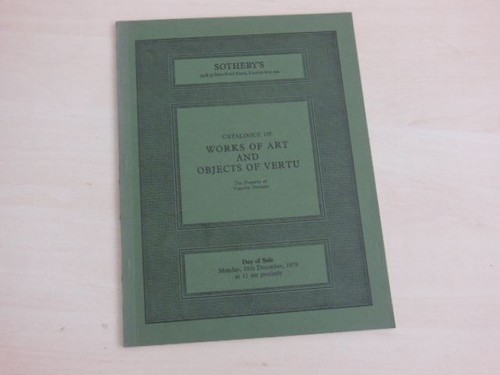 Catalogue works art and - catalogue, of