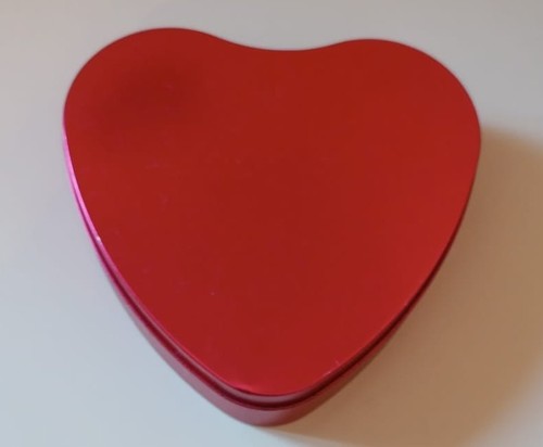 Blechdose rotes herz leer - rotes,