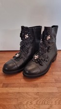 Damen leder stiefel - leder,