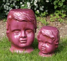 Engel Kopf Bordeaux Rot Putte