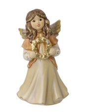 Goebel Engel Weihnachtsgrüße champagner 15 cm Neuheit 2020 Krippe Himmelsbote