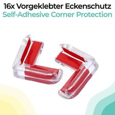 16x Kantenschutz Ecke für Baby Transparent Eck Schutz Sicherheit Tisch Möbel 