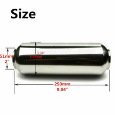 Universal Edelstahl 51mm Auto Auspuff Fallrohr Schalldämpfer Tuning Rohr 25cm