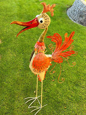 Großfigur Vogel Mr. Schmidt Medusa Gartenfigur Gartendeko Windlicht Garten XL