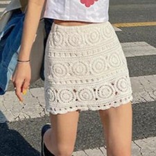 Damen Häkelrock ausgehöhlte