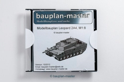 Modellbauplan panzer leopard - panzer,