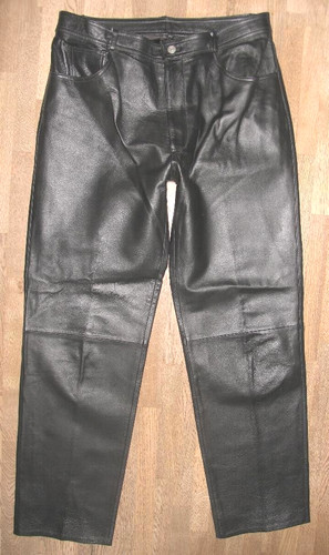 Schwarze herren lederjeans - schwarze, /