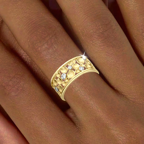 Damenring 585 gold gelbgold - gold,