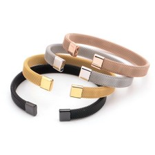 Edelstahl mesh armspange - edelstahl, mesh-armspange
