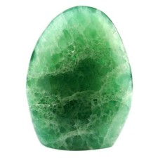 Fluorit grün Skulptur Poliert / Höhe 123 mm Anschliff mit Standfläche Unikat BMp