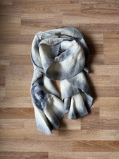 Schal Kragen Stola Filz handgefertigt, Unikat Merinowolle und Seide