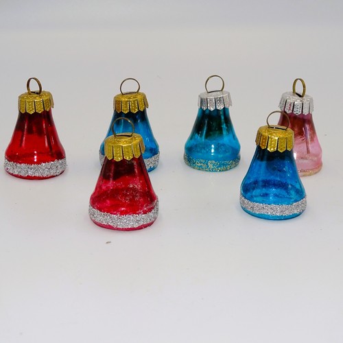 Lauscha ddr glas glocken - 6x,
