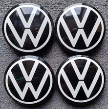 4 Nabenabdeckungen/Radkappen für Alufelgen Vw ID weiß
