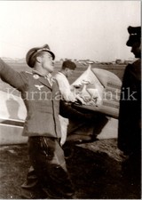 C854 Foto Wehrmacht Archiv Repro Luftwaffe Flugzeug Me109 JG26 rkt Pilot Bilanz