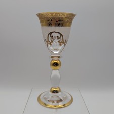Likör Glas Gold verziert