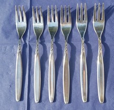 6 WMF Kuchengabeln aus der Serie ROM, Silber 90 - Serie 4500