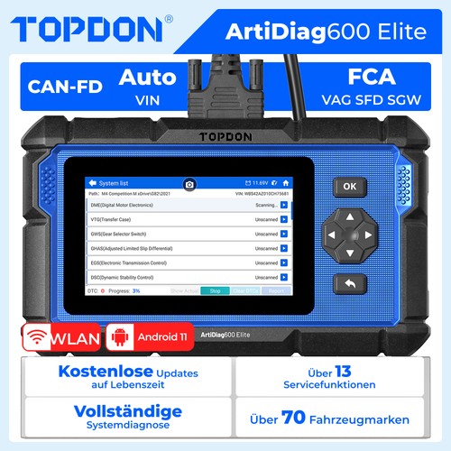 Topdon ad600 elite - elite, diagnose