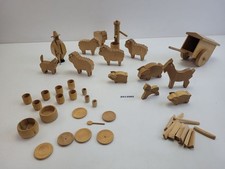 Konvolut Holzfiguren Naturholz